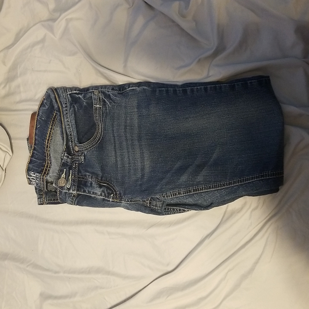 Jade blue jeans